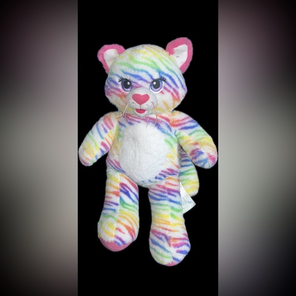 Other - Penny the Rainbow Striped Tiger - Build A Bear stuffed animal plush